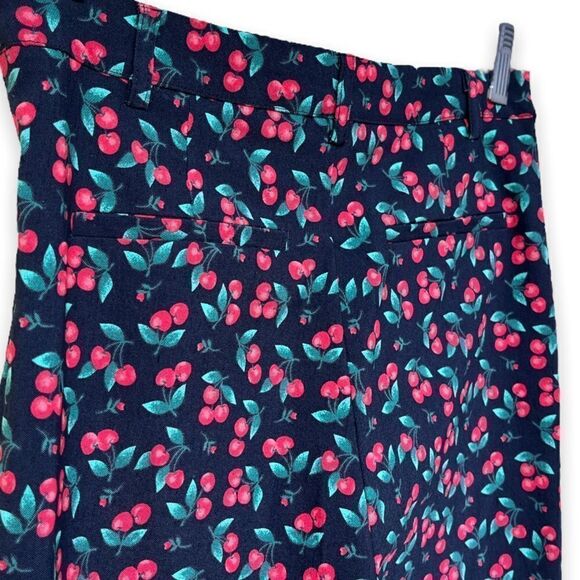 🍒 Cherry Print Skinny Slacks (Size 4) - Picture 5 of 7